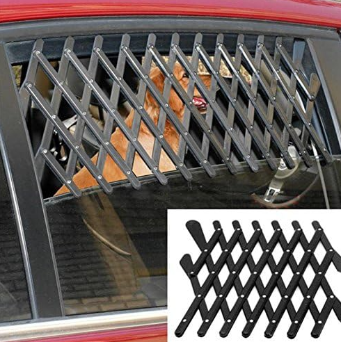 Grilaj de ventilatie universal pentru geamuri auto, Zola, pentru a transporta animalele in masina, din plastic, 117x6 cm, negru Grilaj de ventilatie universal pentru geamuri auto, Zola, pentru a transporta animalele in masina, din plastic, 117x6 cm, negru